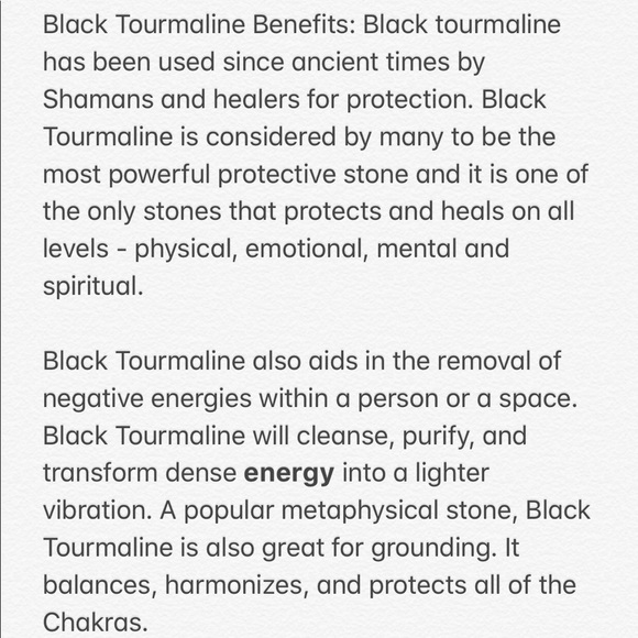 Black Tourmaline Necklace Energy Balance Spiritual - Picture 4 of 8